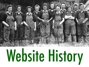 Women's Land Army.co.uk: Website History