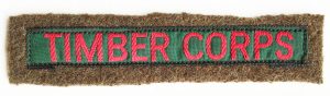 Timber Corps Sew On Arm Badge Source: Catherine Procter Collection