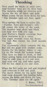 Threshing Poem, The Land Girl, March 1943, p10