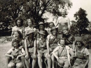 Margaret Elizabeth Sutherland (nee Coldwell) at Culford Camp, Suffolk