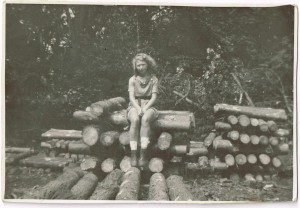 Margaret Elizabeth Sutherland (nee Coldwell) at Culford Camp, Suffolk