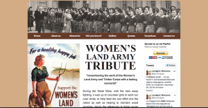 Women's Land Army Tribute Website