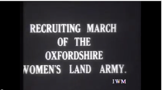 Video Ww1 Oxfordshire Wla Recruiting March Women S Land Uk