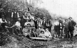 Women's Land Army Photo, near Machynlleth, c.1917