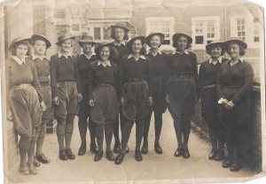 Betty and her fellow students at Seale-Hayne Agricultural College in Newton Abbott, Devon Source: Helen Van Dongen