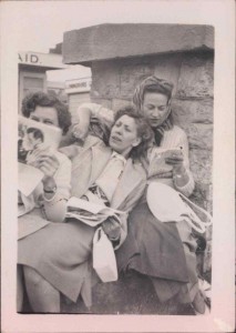 Land girl, Joan and another land girl