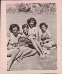 Land girls at the beach