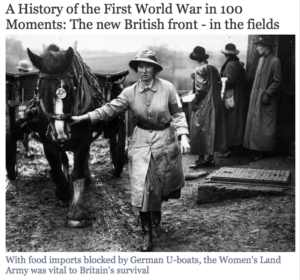 A link to an article from The Independent. A History of the First World War in 100 Moments: The new British front - in the fields