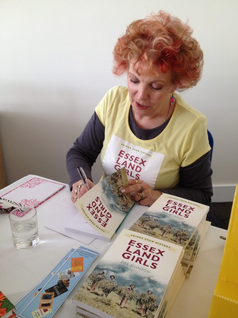 Dee Gordan signing copies of 'Essex Land Girls'