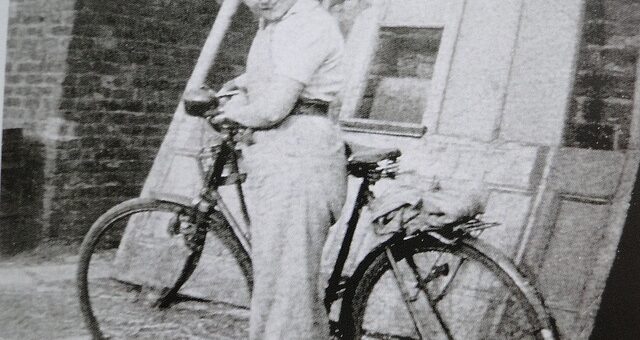 Land Girl on Bike Source: