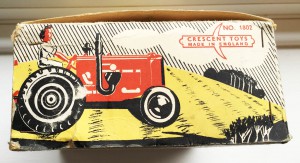 Tractor Toy Packaging Side View Source: Catherine Procter Women's Land Army Collection.