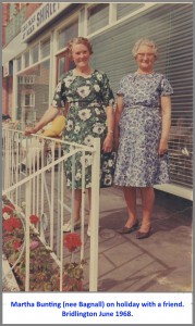 The original photo: Martha and her friend in Bridlington June 1968.