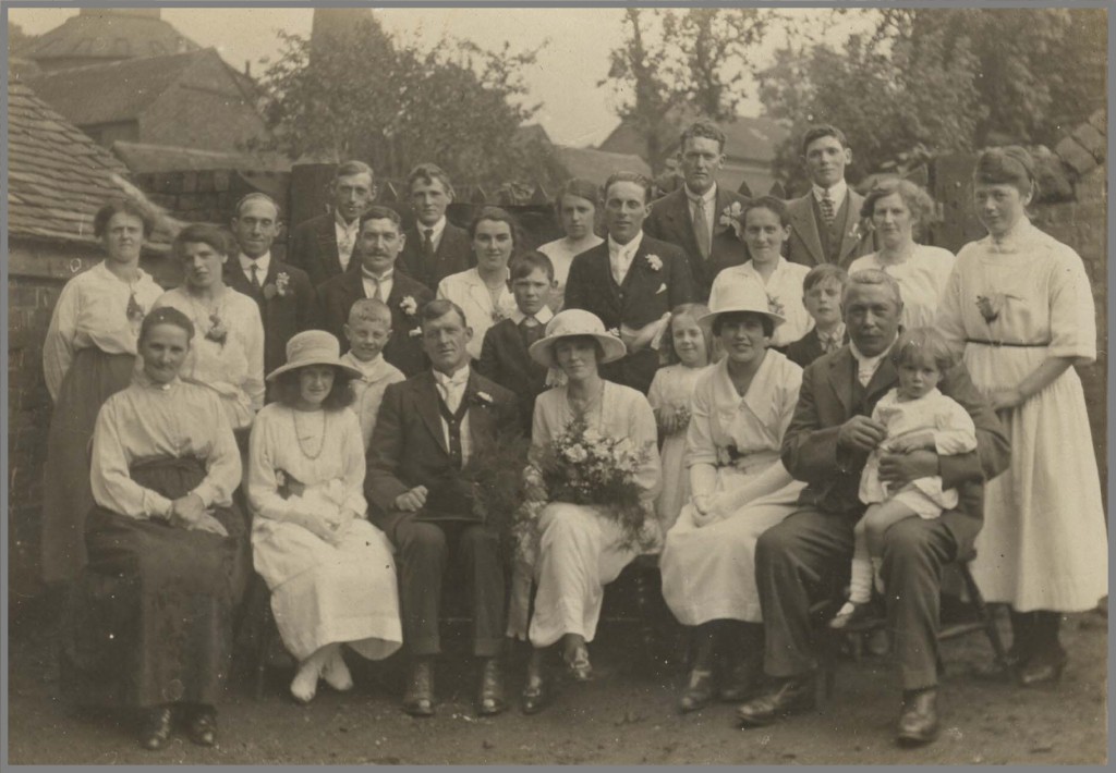 Martha Bunting's (nee Bagnall) wedding in 1922