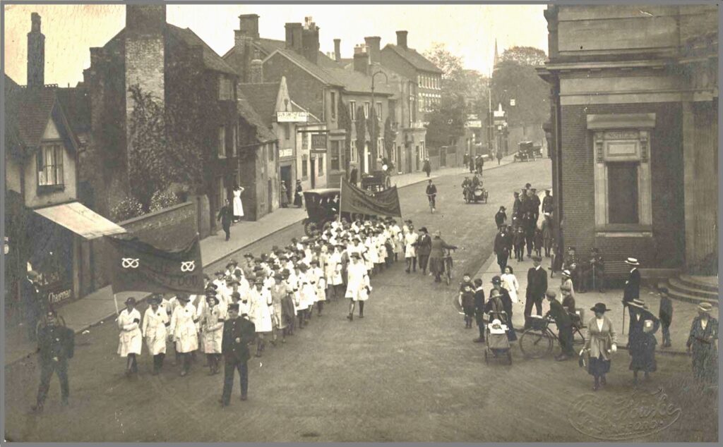 Stafford Parade through town, 1919