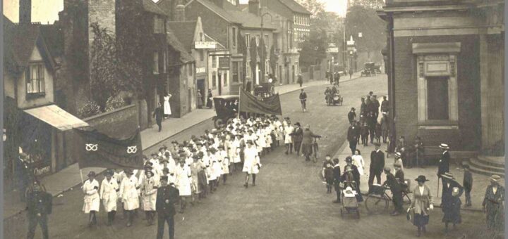 Stafford Parade through town, 1919