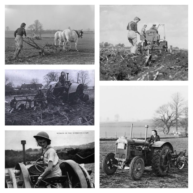 Women's Land Army Ploughing, Second World War