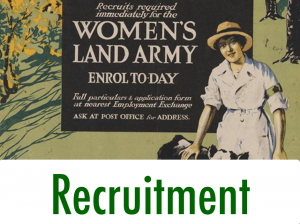 First World War Women's Land Army Recruitment