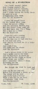 Song of a Scarecrow. From The Land Girl, November 1944, p5