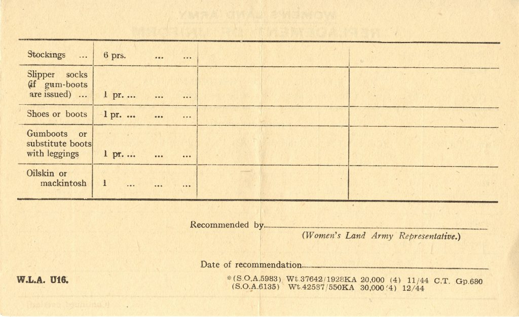 WLA Replacement of Uniform Page 2 Courtesy of Catherine Procter.