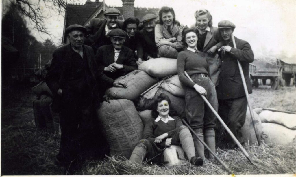 Mary Gibbs and friends at Briarwood, Dormansland