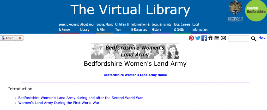 Stuart Antrobus, author of 'We Wouldn't Have Missed it For the World: The Women's Land Army in Bedfordshire'.