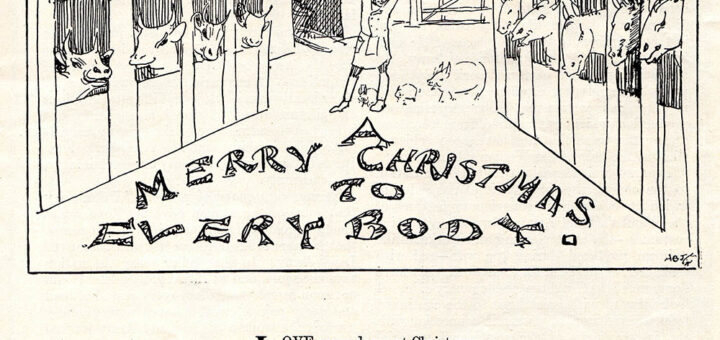 The first of The Landswoman in December 1919, wishing readers a Merry Christmas!