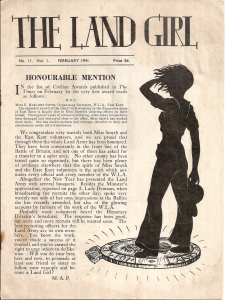 February 1941 edition of The Land Girl