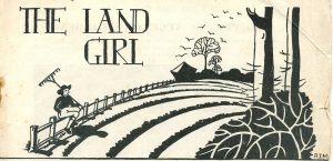 April 1942 edition of The Land Girl, drawn by R.Morris (WLA number, 44,240) who was previously a carpet designer.