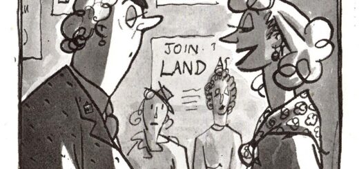 You Realise Miss Marden Cartoon, from 'Men Only', January 1940, Volume 25