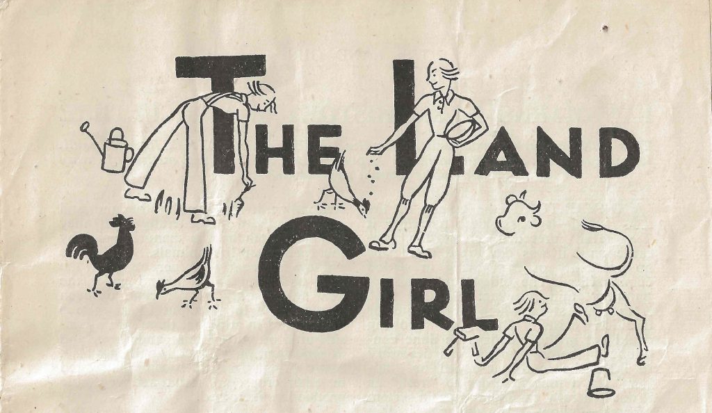 1944 edition of The Land Girl magazine.