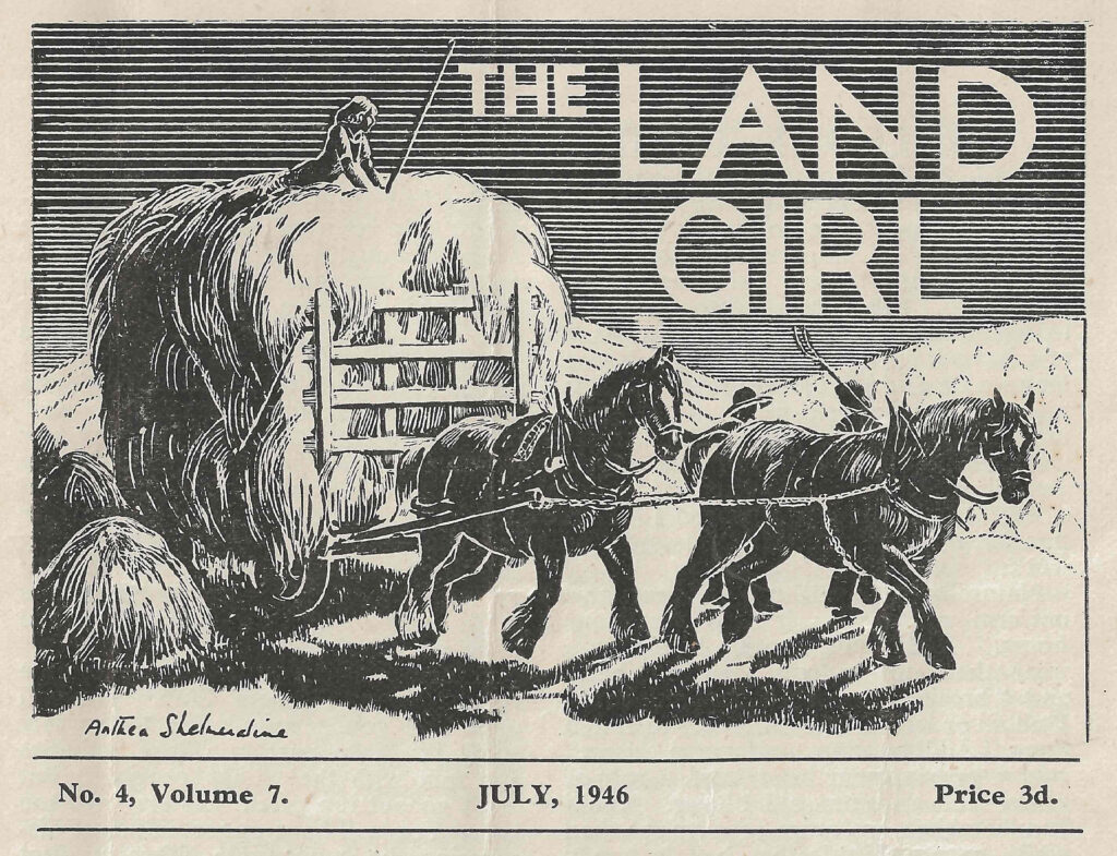 The Land Girl from July 1946.