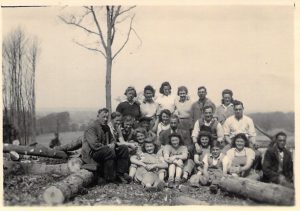 Women working in woods at Wootton-on-Edge.