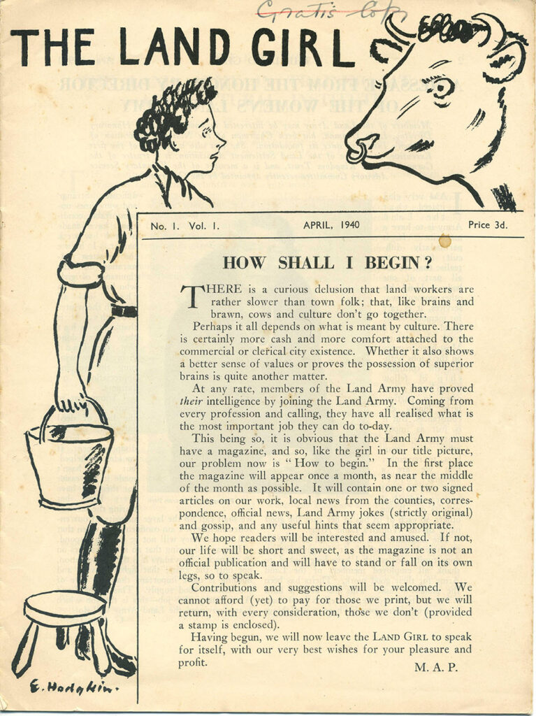 The Land Girl April 1940