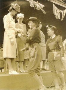 Princess Marina presenting WLA armbands