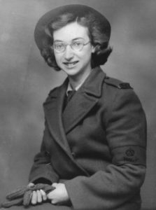 Land Girl Joan Treeby in 1944