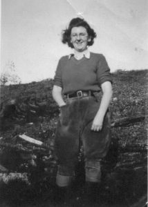 Lumber Jill who felled trees at Jubilee Mountain in Llanberis