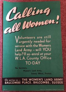 Calling All Women Women's Land Army Poster