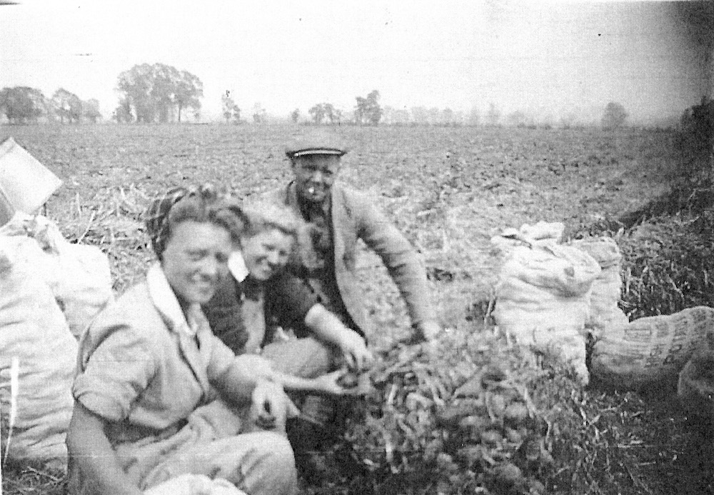 On farm with Mr Dydall and friends