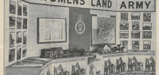 Recruitment stand for Essex Women's Land Army