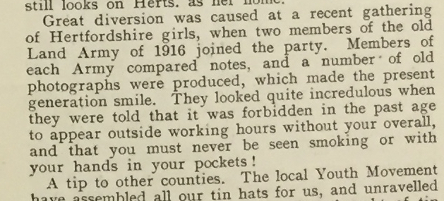 Hertfordshire News The Land Girl, October 1941, p.13