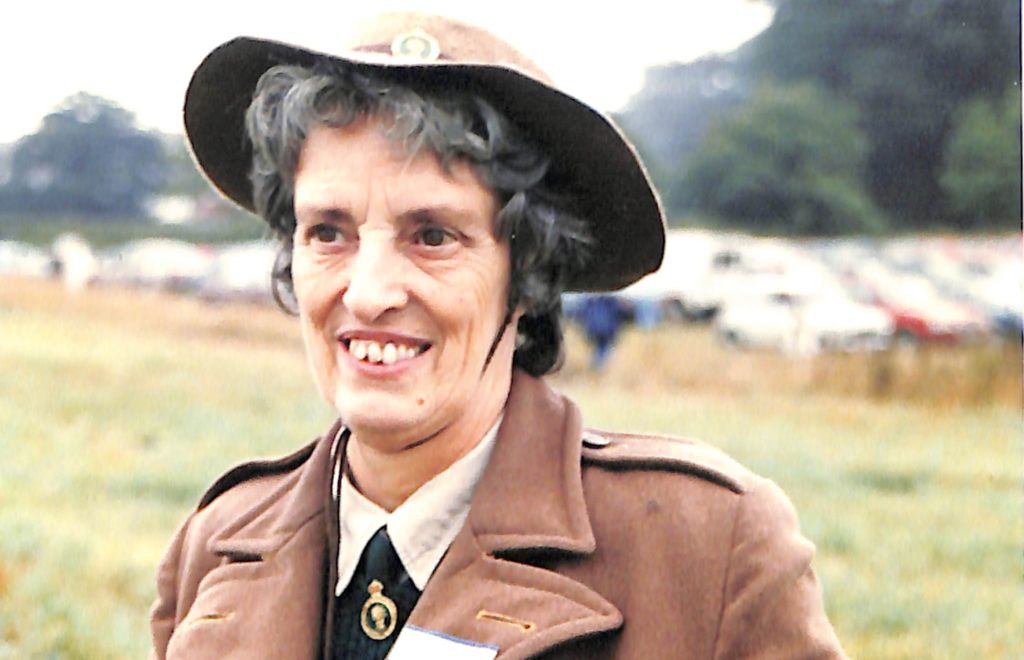 Mary Linda Haynes in her WLA uniform