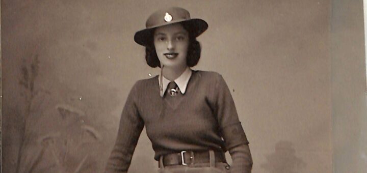 Mary Linda Haynes in her WLA uniform, 1940s