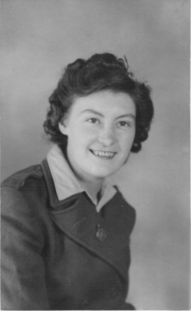 Margaret Footsoy in her WLA uniform in 1943