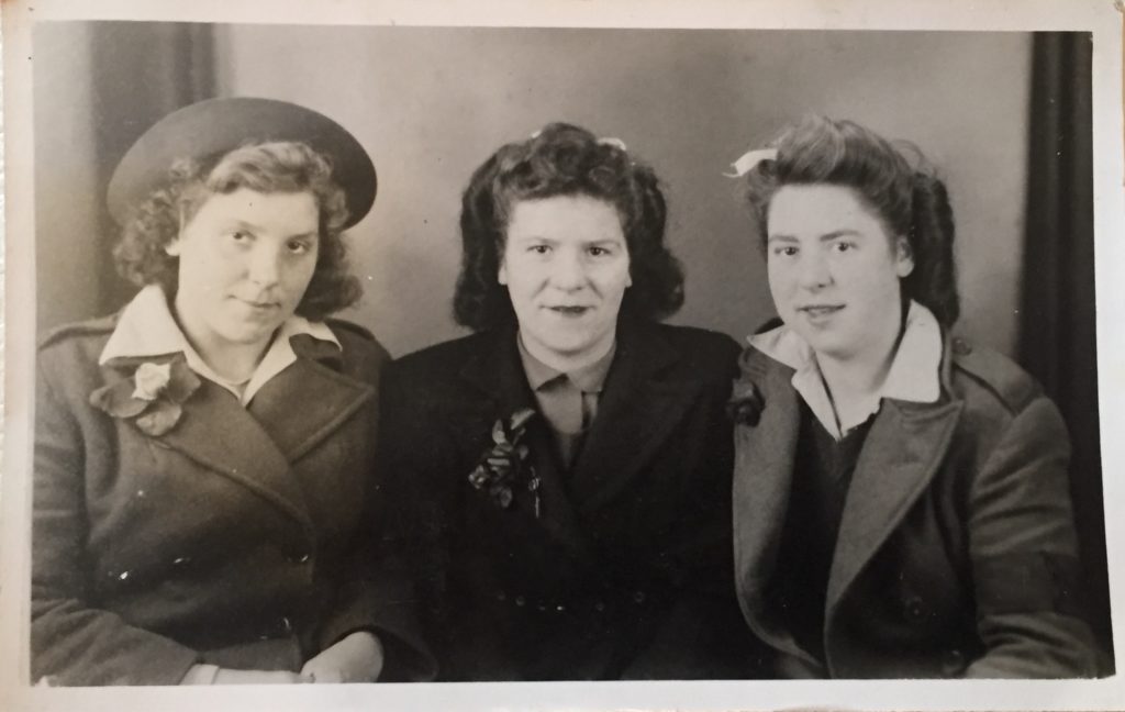 Evelyn with her sisters