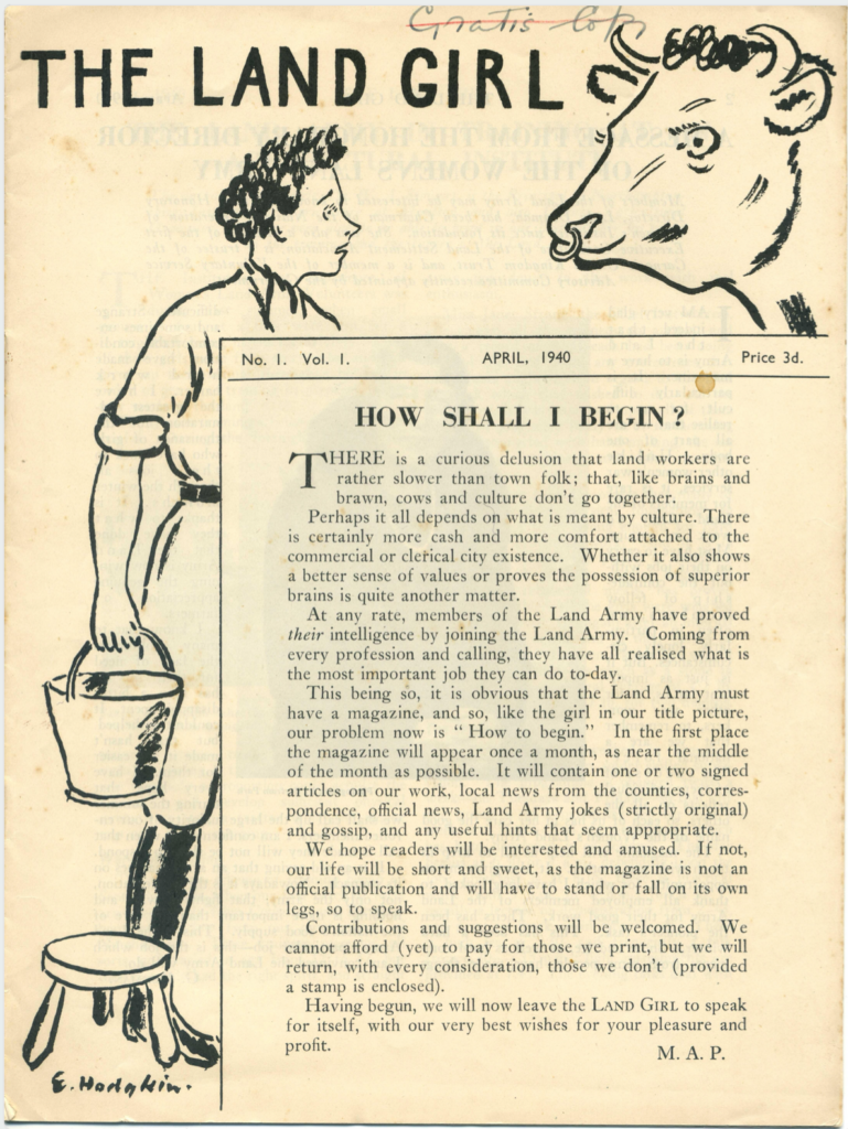 The Land Girl April 1940